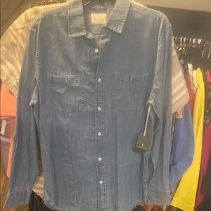 Men's Blue Denim Shirt